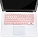 MOSISO Silicone Keyboard Cover Compatible with MacBook Air 13 inch A1466 A1369 2010-2017&Compatible with MacBook Pro 13/15 inch (with/Without Retina Display, 2015 or Older Version), Rose Quartz