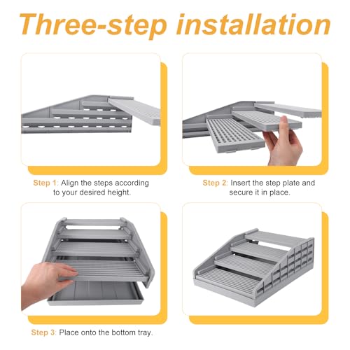 Accessoire litière automatique détachable et combinable gris - 6