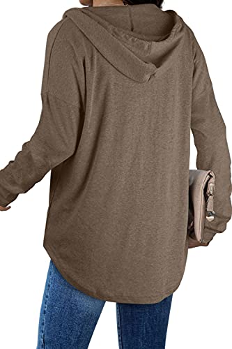 Image of Bofell Womens Fashion Tops Hoodies for Women Pullover Oversized Sweatshirts Long SLeeve Shirts Loose Fit