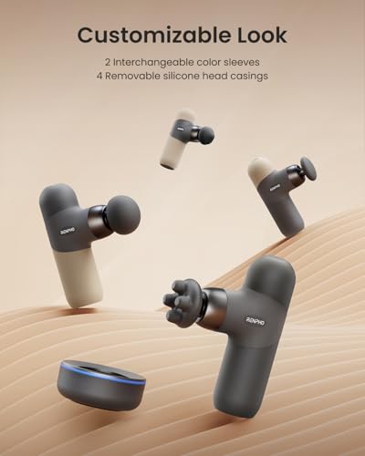 Image of RENPHO Mini Thermal Deluxe Massage Gun with Heat, Charging Dock, Small