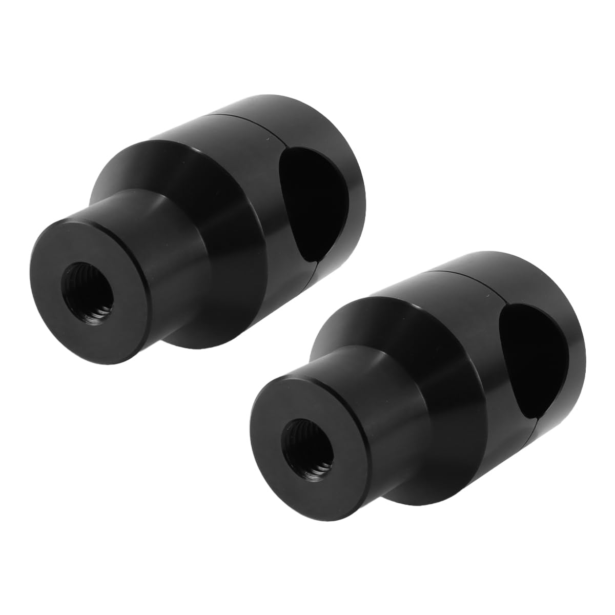 1 paire de rehausseurs de guidon de moto 25 mm, colliers de serrage en alliage d'aluminium, extension de guidon surélevée, noir