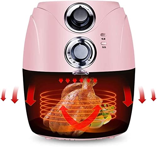 Air Fryers 2.5L Air Fryer With Rapid Air Circulation System, For Home Smart No Frying Low Fat Healthy Oven 1200W (Color : Pink) #TOP4