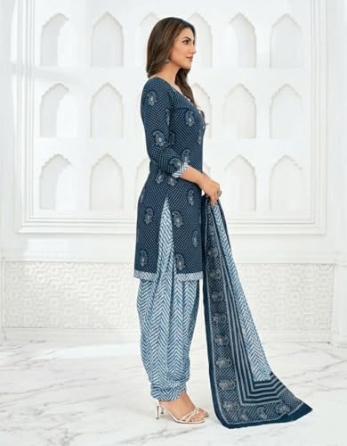 Image of Yashika Women'S Unstitched Crepe Dress Materials | Crepe Salwar Suit For Women | Suit Material For Women Unstitched