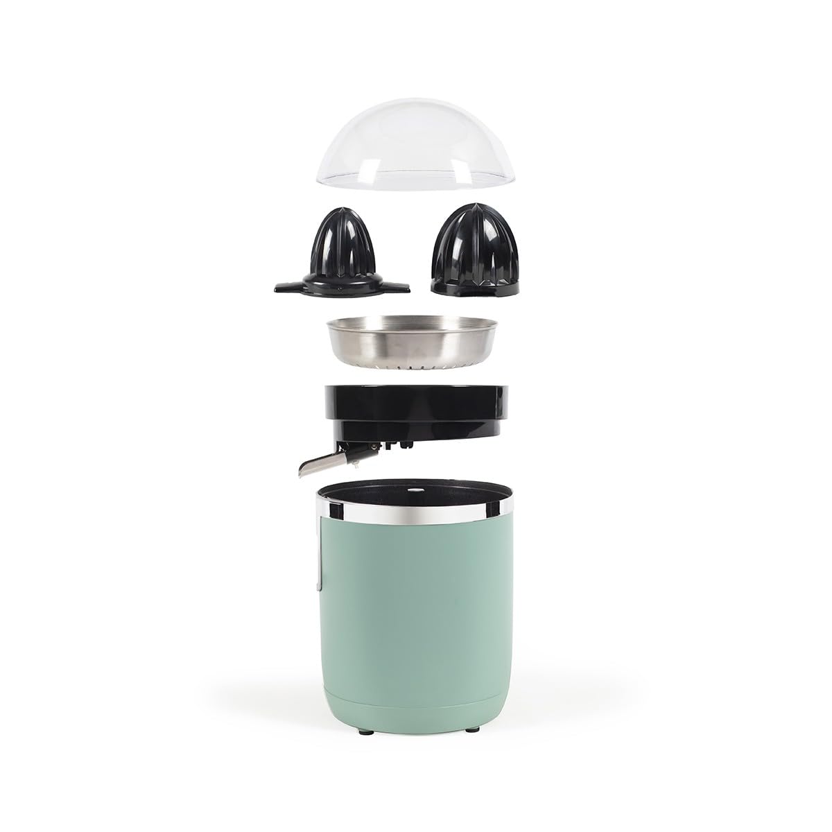 Livoo DOD131N - Spremiagrumi Elettrico Nero, 700 Ml, Doppio Senso Di Rotazione, Beccuccio Versatore E Selettore Polpa