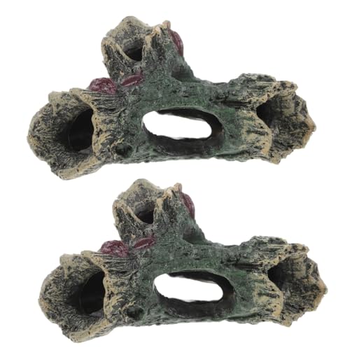 Kisangel Freshwater Aquarium Rock Cave Hideout for Betta and Shrimp Fish Tank Decoration Compact Design for Aquariums Gentle for Fish and Plants