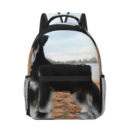 Sac à dos confortable pour étudiant avec chien schnauzer anti mal de dos
