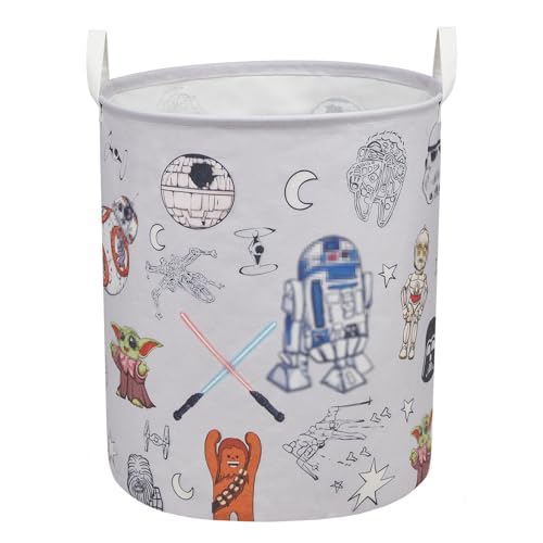 Image of Room Nursery Decor,Baby Laundry Large Hamper Foldable With Waterproof Pe Coating,Dirty Clothes Basket Featuring The Child,Bedroom,Bathroom Set,Toy Bin,Boys and Girls Birthday Gifts (round)