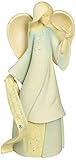 Foundations December Monthly Angel Stone Resin Figurine, 7.5”
