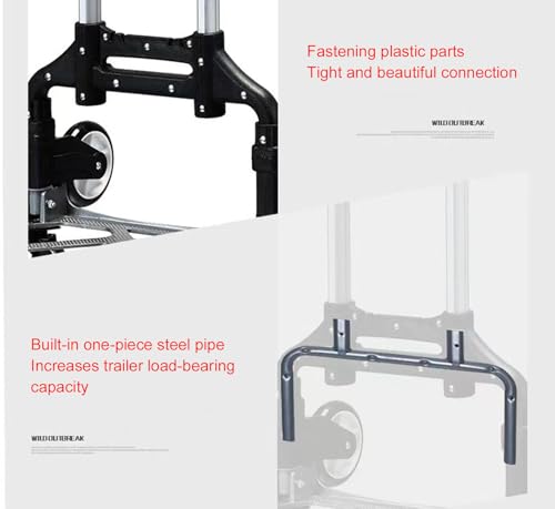 Carretilla Plegable de Mano de Aluminio Capacidad 80KG miniatura 5