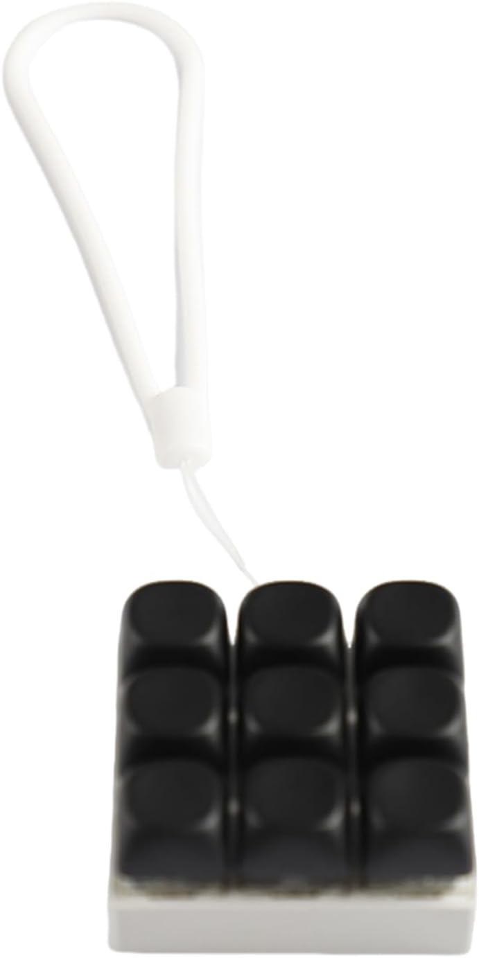 9-Key Mechanical Keyboard Switches Tester 9 Clicky Keys With Silicone Keychain For Stress Relief And Office Decoration Switches Tester Keychain For Work Breaks