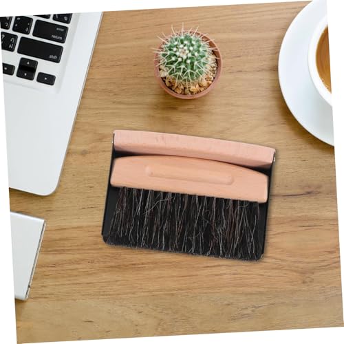 ERINGOGO Mini Handbesen und Kehrschaufel Set Kompakt Tragbar Kleiner Tischbesen für Effiziente Reinigung von Desktop Auto Küche Leicht und Platzsparend Schwarzer Besen mit Staubschaufel – Bild 7