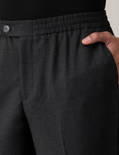 Image of Amazon Brand - Symbol Men Relaxed Smart Casual Trouser (Fully Elasticated Waistband | Polyester Blend | Pants)
