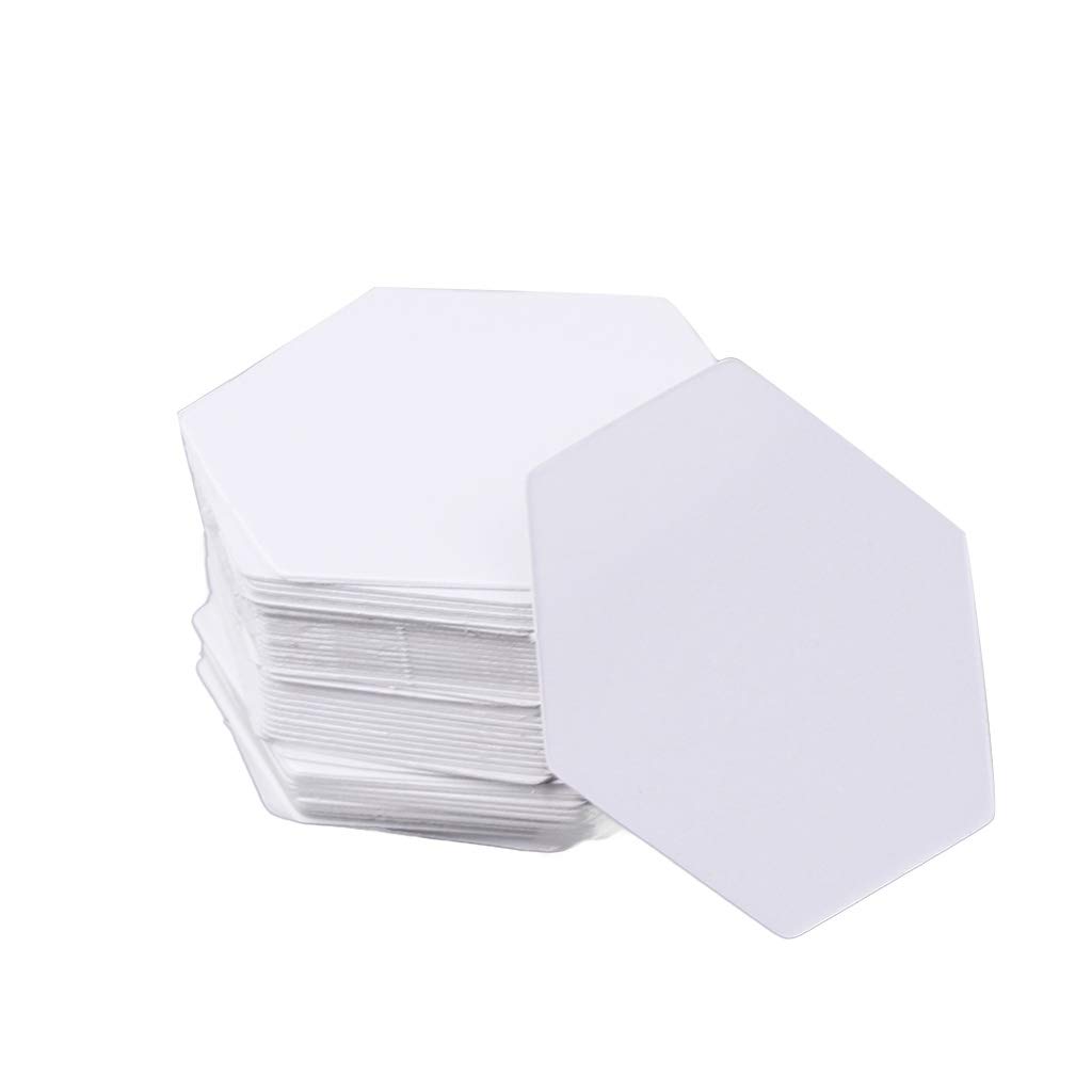 Yushu - 100Pcs Hexagon Templates, Patchwork Templates Hexagon, for Patchwork Paper, Quilting Sewing Craft DIY, Sew Easy Mini Hexagon Quilting Template