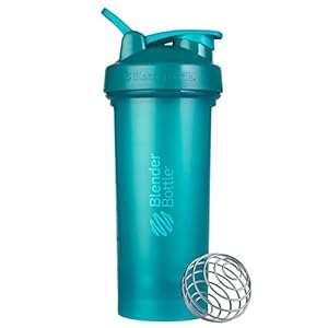 BlenderBottle Classic V2 Shaker Bottle Perfect for Protein Shakes and Pre Workout, 28-Ounce, Teal