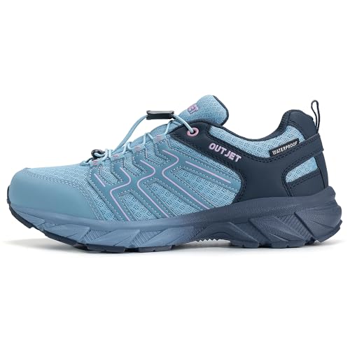 OUTJET Women's Waterproof Hiking Sneakers