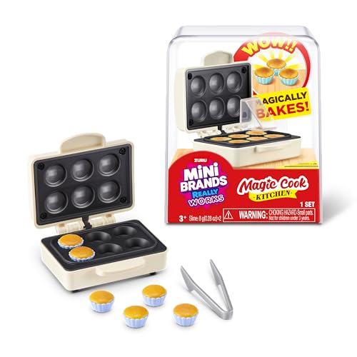 Mini Brands Really Works Magic Cook Kitchen Cápsula Serie 1 (Cupcake Maker) de ZURU: Electrodomésticos Miniatura funcionales, Juguete Coleccionable Sorpresa para niños, Adolescentes y Adultos 3+