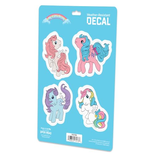 Image of Hasbro My Little Pony Retro Adhesive Vinyl Decal Pack