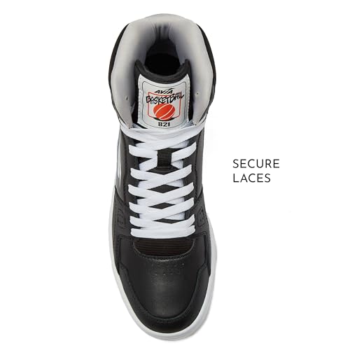 Image of Avia 821 High Top Sneakers for Men, Indoor or Outdoor Mens Basketball Shoes, Size 7 to 16 Retro High Top Shoes Men or Women