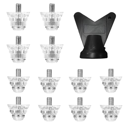 AVIKURA 12pcs Soccer Boots Studs, Football Rugby Replacement Studs, Metal-Tipped Nylon, Durable...