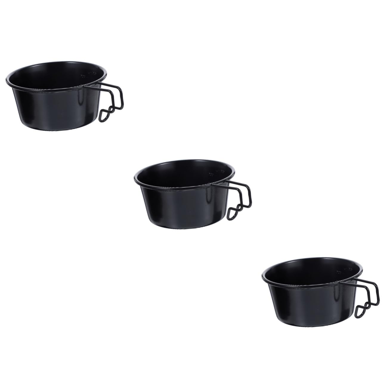 3 Stück Edelstahl schneeziehen schale Schwarz Campingschüsseln aus Stahl Rührschüsseln Leicht Campingkochgeschirr Salatschüssel Edelstahlschalen Campingschalen Rostfreier Stahl