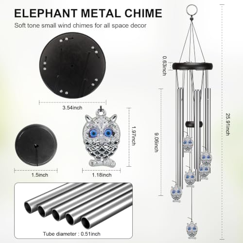 Image of Virekm Small Wind Chimes, House Warming Gifts for Women, New Home Gift Men