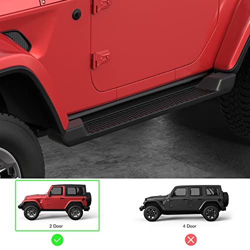 Estribos laterales MOSTPLUS para Jeep Wrangler JL 2018-2023 miniatura 2