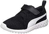 puma klettverschluss herren Sohle: Gummi Laufsohle Puma Carson 2 V PS, Unisex-Kinder Laufschuhe, Schwarz (Puma Black-Puma White), 30 EU (11.5 UK)