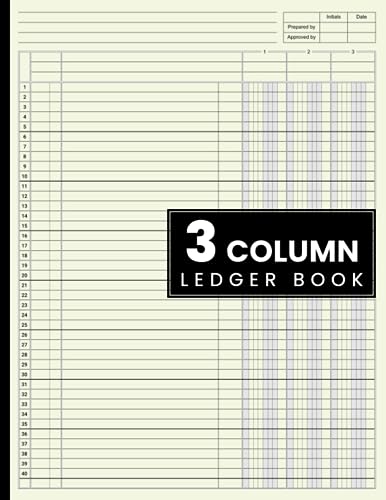 3 Column Ledger Book: Accounting Ledger Book for Bookkeeping, 3 Column Ledger, Columnar Pad Journal Notebook / Income and Expense Log Book for Small Business and Personal Finance.