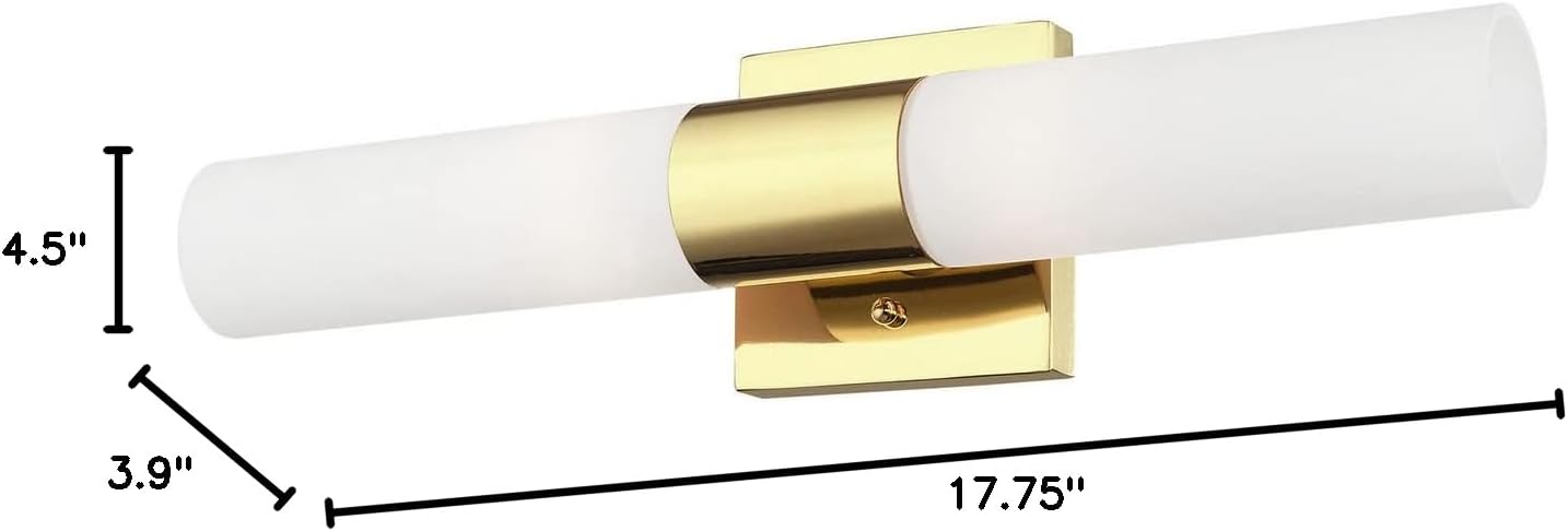 Livex Lighting 2 Lt Polished Brass ADA Bath Vanity