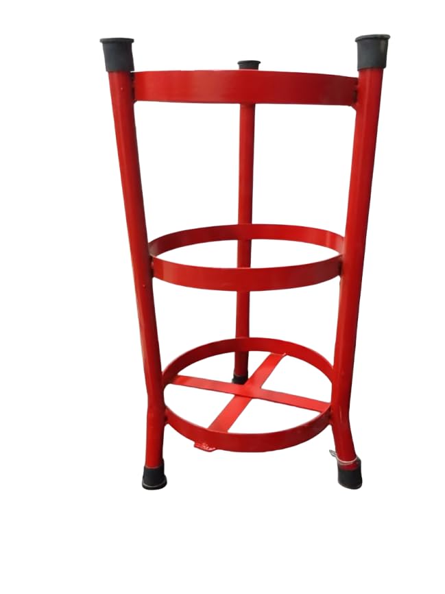 PYRO GUARD Fire Extinguisher Stand, Floor Mount Holder for 2kg, 4kg & 6kg Extinguishers, Red 1
