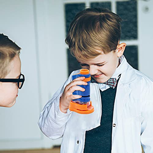 Goldye 20X Beginner's Microscope - Kids Student Microscope STEM Kit with Glass Slide, LED Light - Microscope Educational Science Experiment Toy - Basic Compound Microscope