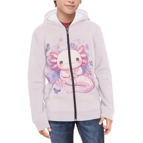 Girls Zipper Hoodies Lightweight Long Sleeve Custom Sweatshirts Boys Dirt-Resistant Soft Zipper Jackets with Pockets3