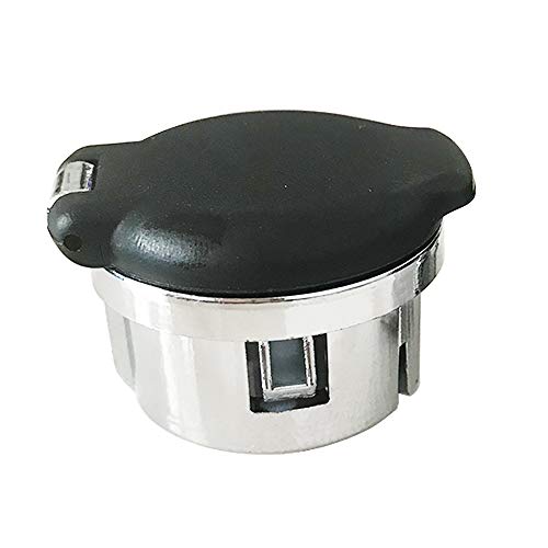 LECWOF Set of 2 Plug Cover Cap 12V Chrome Replacement Power Outlet Dash Retainer Cigarette Lighter Plug Retainer for Chevrolet Silverado GMC Sierra 1500 2500HD 3500 2007-2013 20983936