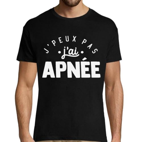 T-shirt homme apnée humour imprimé en France en coton bio