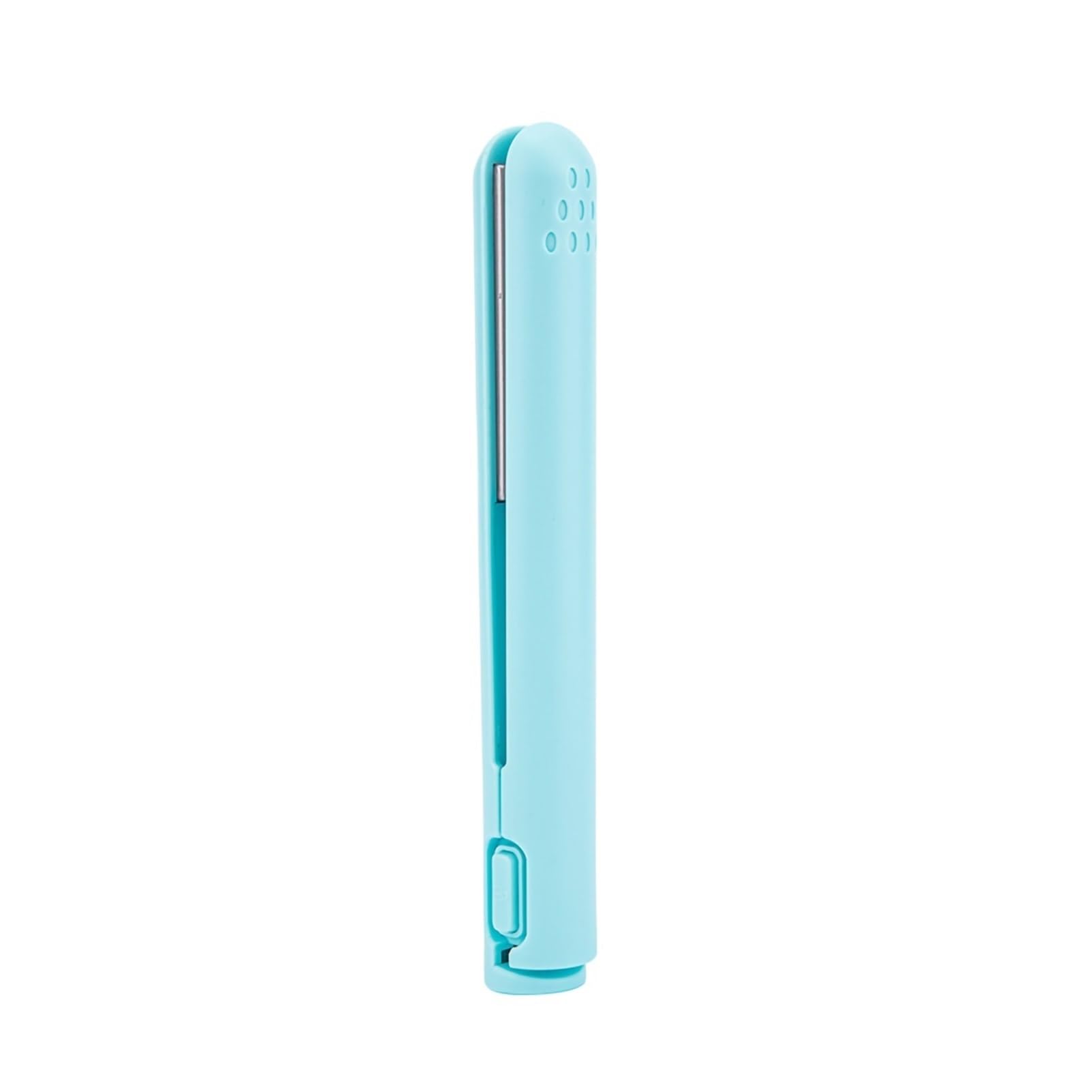 Straightening Wand Fit for Mini 2 in 1 Hair Straightener Portable Flat Iron USB Ceramics Heating Straightening Curling Household Items(Blue)