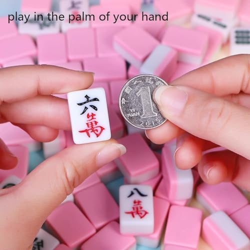 Mini Chinese Mahjong Traditional Mahjong Game Set miniatura 4