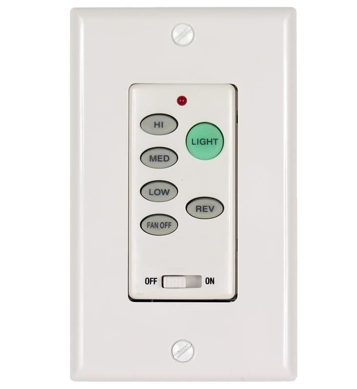 UC9051T 3 Speed Ceiling Fan Wall Control Replacement, Fan Speed, Light Control, & Reverse.