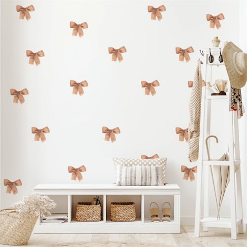 6 láminas vinilo decorativo marrón con lazo miniatura 1