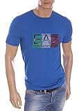 Emporio Armani Ea7 Men's Emporio Ea7 Train Graphic Italy T-Shirt L Blue