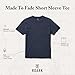 Roark Made to Fade Men’s T-Shirt - 100% Cotton, Lightweight Crew Neck Tee, Pigment Dyed Vintage Look, Casual & Everyday Wear, Washed Orion, Large