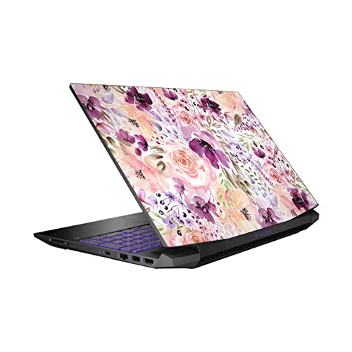 Sticker pour HP Pavilion 15.6 protéger la coque des rayures avec style floral
