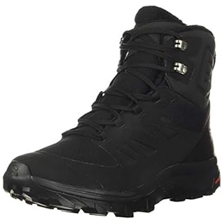 Salomon OUTblast TS CSWP Mens Shoes With ClimaSalomon Waterproof Bootie For Outdoor Use On Snowy And Icy Terrain