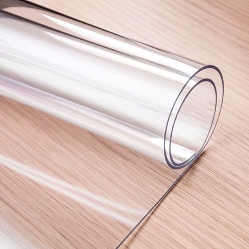 厚さ2mmの透明チェアマット - 自宅、オフィス、廊下、キッチン用の滑り止め床保護マット - 透明デスク下マット - 30x90cm、60x120cm、100x180cm、140x240cmのサイズをご用意
