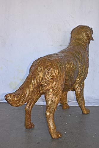 Estatua de bronce Labrador Retriever grande 56" x 13" x 36" miniatura 4