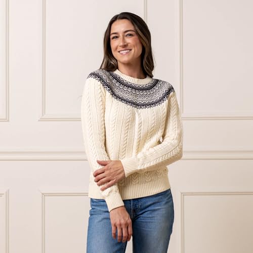 Image of Hope & Henry Women's Classic Long Sleeve Pullover Sweater