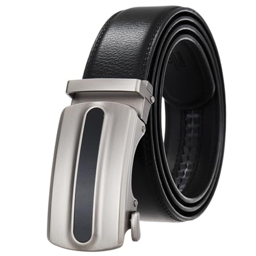 Ceinture à cliquet réglage automatique précis cuir homme