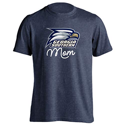 Georgia Southern Eagles Mom Proud Parent T-Shirt (Denim Heather, XL)