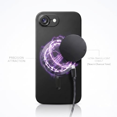 Image of amazon basics Premium Mag-Safe Case for iPhone 16E | Shockproof & Anti-Scratch Cover | Soft Silicone with Wireless Charging | Camera Lens Guard - Black