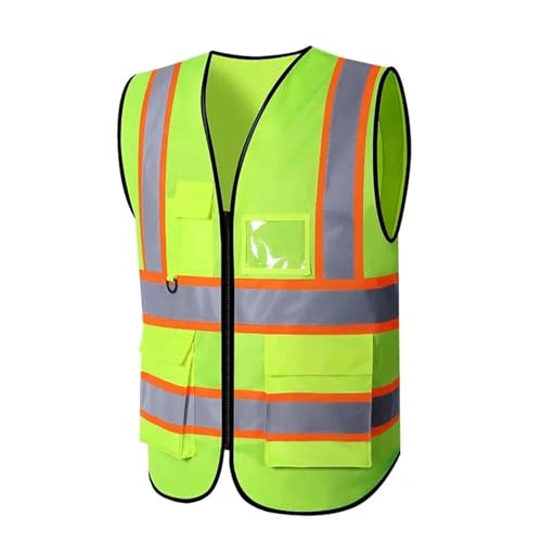 Gilet haute visibilité bicolore esmen de classe 2 avec fermeture éclair