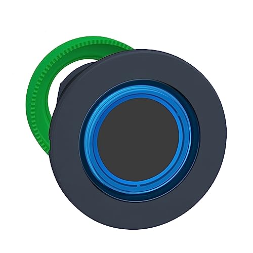 Cabeza pulsador flush azul LED anillo iluminado botonera panel 2